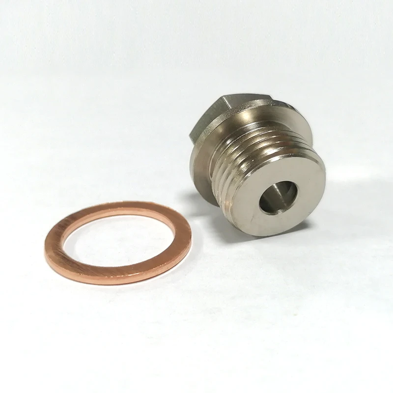 High Quality Steel Exhaust Temp Temperature Sensor Adapter M18x1.5 To 1/8NPT Connector 6.47mm Hole