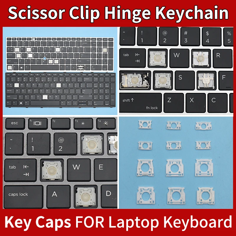 

Replacement Keycaps Scissor Clip Hinge For HP Probook 650 G4 G5 470 G5 450 455 G5 KEY CAPS Keyboard Keychain