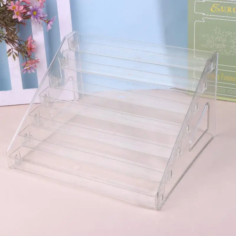 

Прозрачный органайзер для хранения косметики и украшений, настольный держатель, прозрачный футляр для макияжа