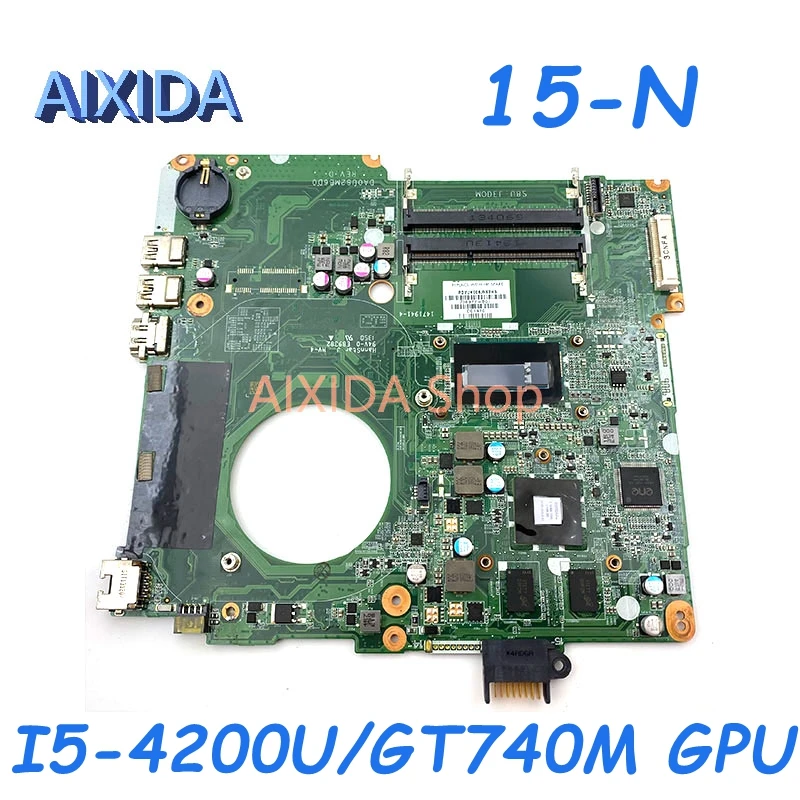 AIXIDA 736377-501 736377-001 736377-601 DA0U82MB6D0 For HP 15-N 15 series 15-N005TX Laptop Motherboard I5-4200U GT740M/HD 8670M