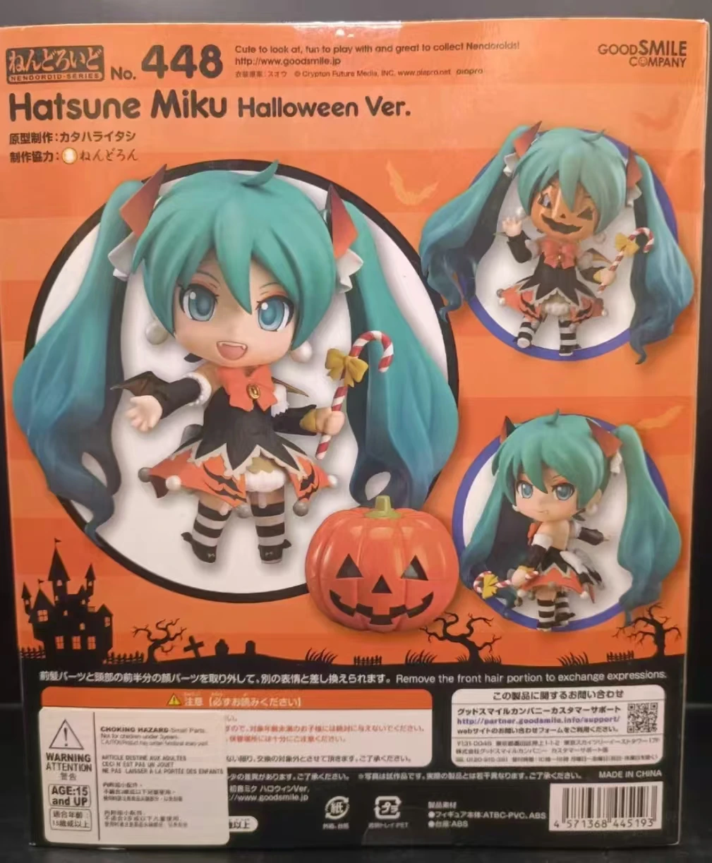 

В наличии Hatsune Miku Vocaloid Фигурка Nendoroid 448 Gsc Хорошая улыбка Коллекционная модель подарок на Хэллоуин оригинал