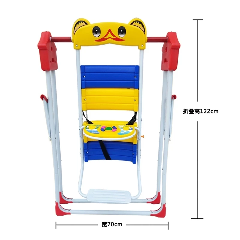 Columpio plegable para bebé, balancín para exteriores, juego de juguetes para niños, silla colgante con música para niños de 1 a 6 años