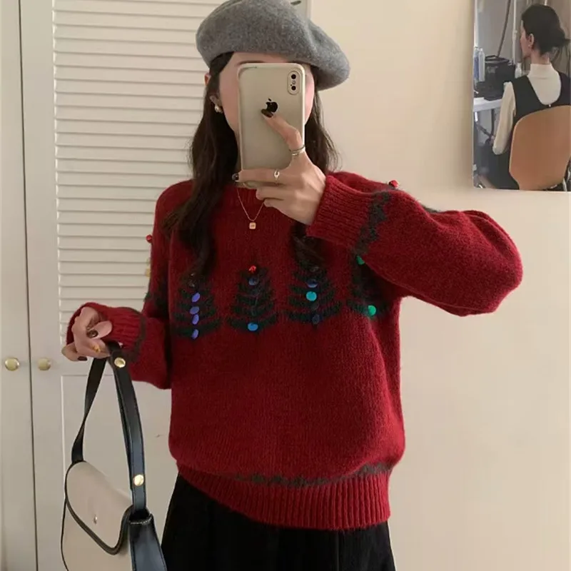 

Свитер женский пуловер новый модный европейский и американский повседневный простой с длинными рукавами осень и зима