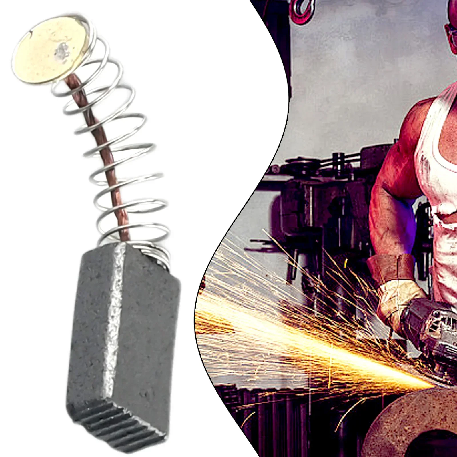 فرشاة كربونية لطاحونة الزاوية ، مثقاب مطرقة كهربائي ، منشار دائري ، منشار قطع ، قطع بديلة ، ملحقات ، 10 من من من الكربون