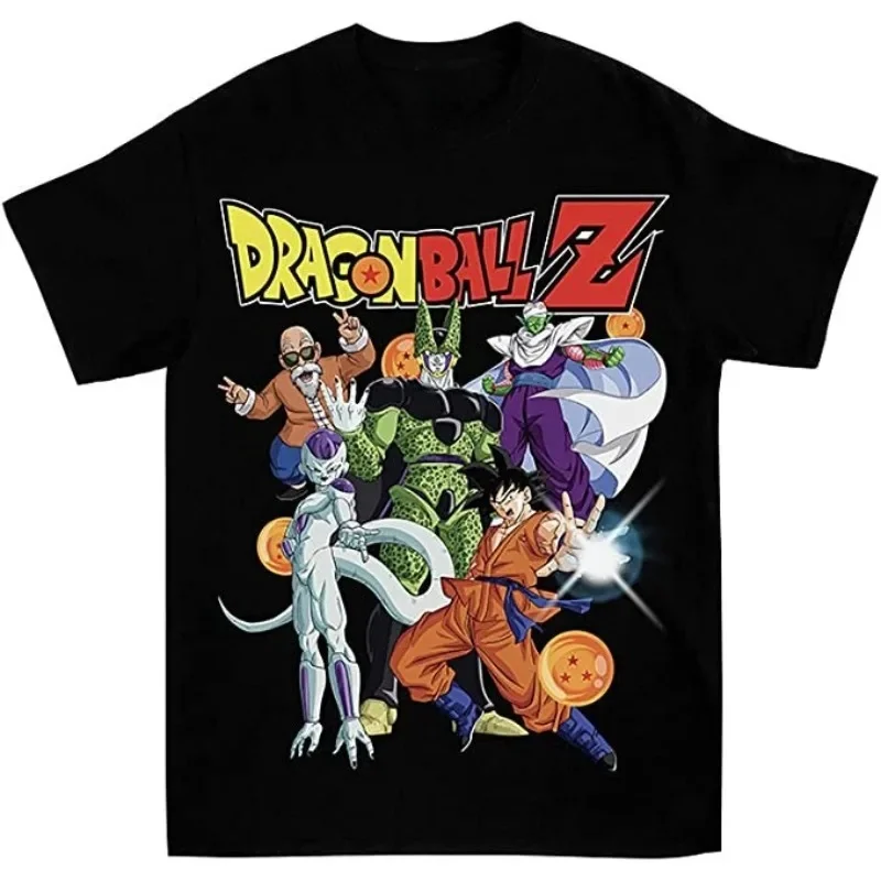 2026 Sommer Dragon Ball Z Super Saiyajin Gohan Schwarzes Gi 100% Baumwolle Rücken-Print Vintage Oversized Casual Unisex T-Shirt für DBZ-Fans