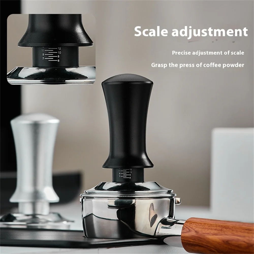 58mm 53mm 51mm Espresso Tamper Barista Coffee Tamper with Calibrated Spring Loaded Stainless Steel Tampers