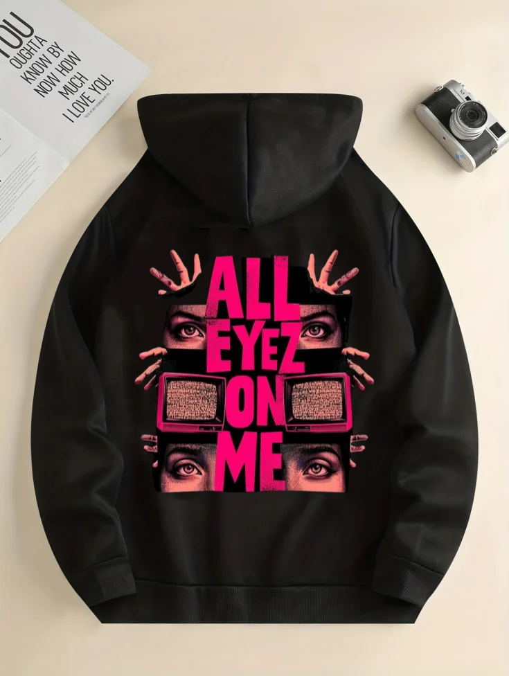 

2025 Hot Sale Autumn and Winter New Classic Retro Printed Hooded Sweatshirt Men's Women's Cosplay Clothing Children's Pullover
