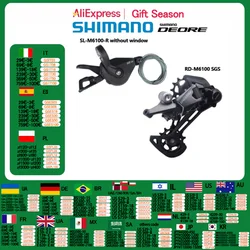 Shimano DEORE M6100 Shifter Schaltwerk 12s Schalthebel Schaltwerk SL M6100 Spec EV RD M6100 SGS MTB Bike Mini Set