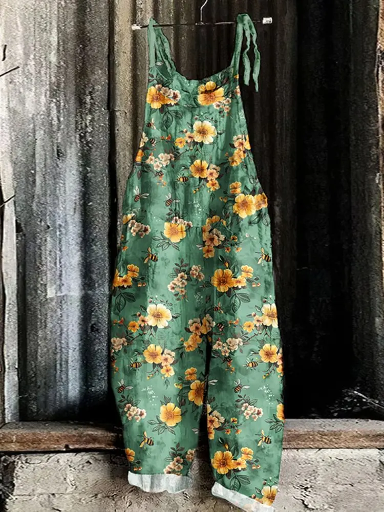 Pantaloni interi traspiranti di tendenza da strada da donna estiva 2025 con stampe di animali e piante astratte, casual e alla moda