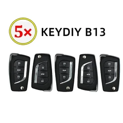 5PCs keydiy B13 Universal Remote Key 3 Button car key for Toyota style kd900 B series KD-X2/kd-max/KD mini key programmer KD B13