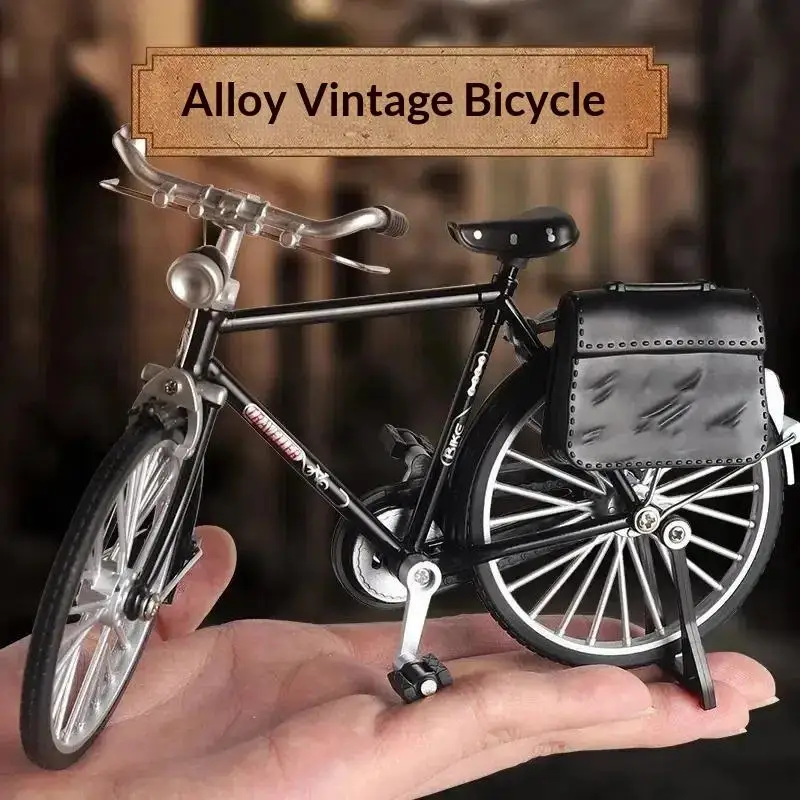 DIY 28-Zoll Vintage Fahrrad-Modellbausatz Retro 1990er Jahre Handmontage-Spielzeug für Sammler und Schreibtischdekoration