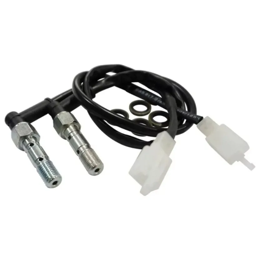 Interruptor de cilindro de luz de freno hidráulico de motocicleta, bomba de freno trasero, interruptor de línea de freno, accesorios de motocicleta traseros de presión, 1 ud.