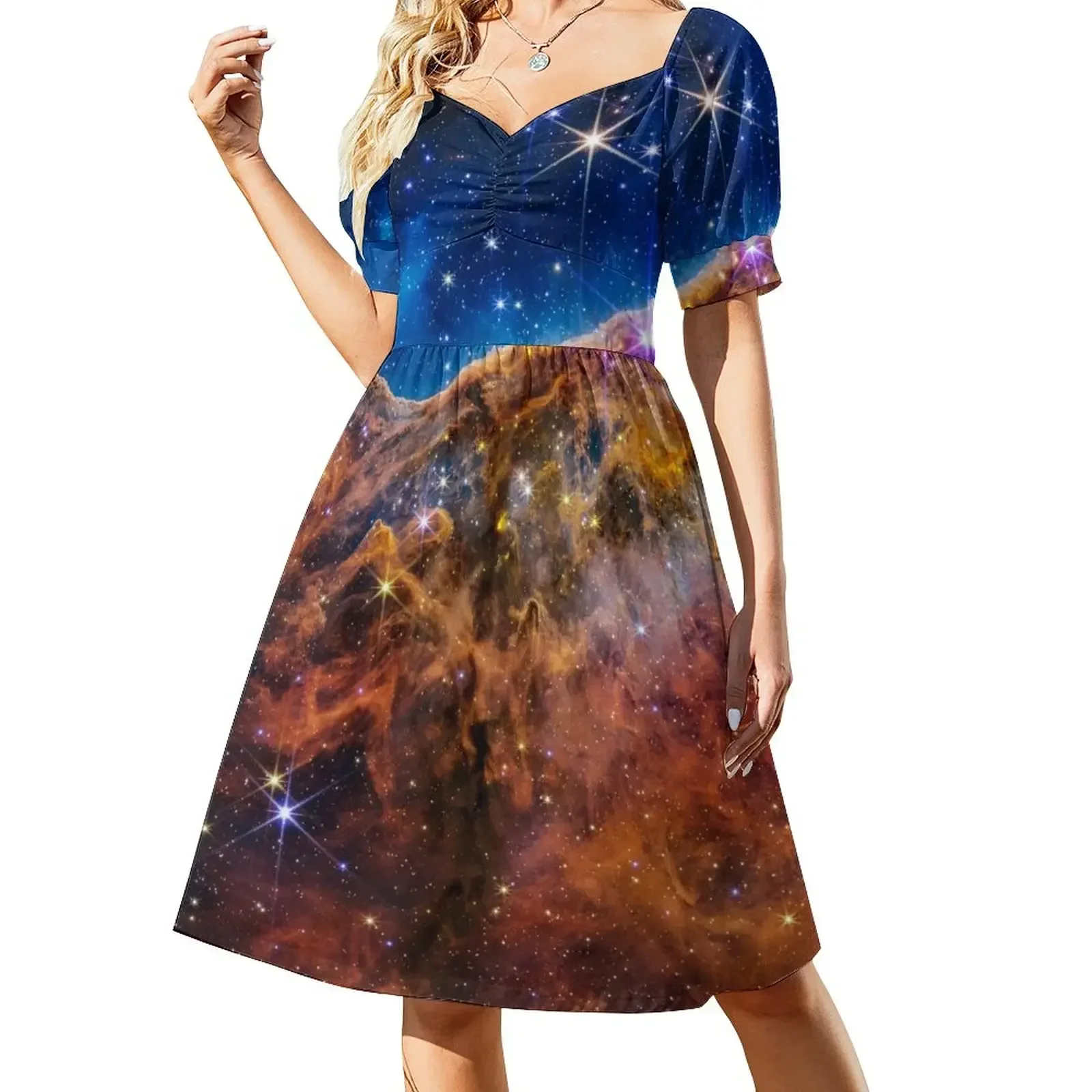 Cosmic Cliffs - Carina Nebula, James Webb Sleeveless Dress clothes dress women summer womens dress birthday