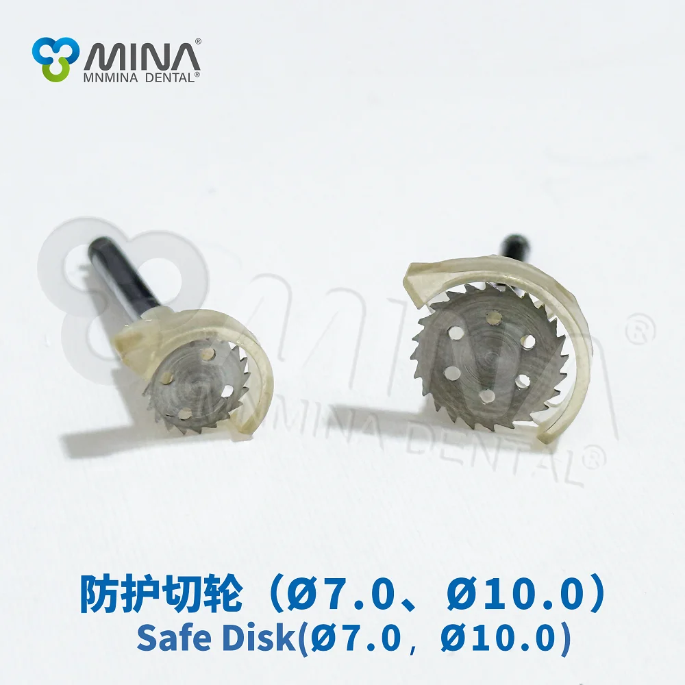 Mina Dental Surgical Instruments Stainless Steel CE Certified Manual Power Source Safe Mechanical Bone Cut Saw Disk Drill