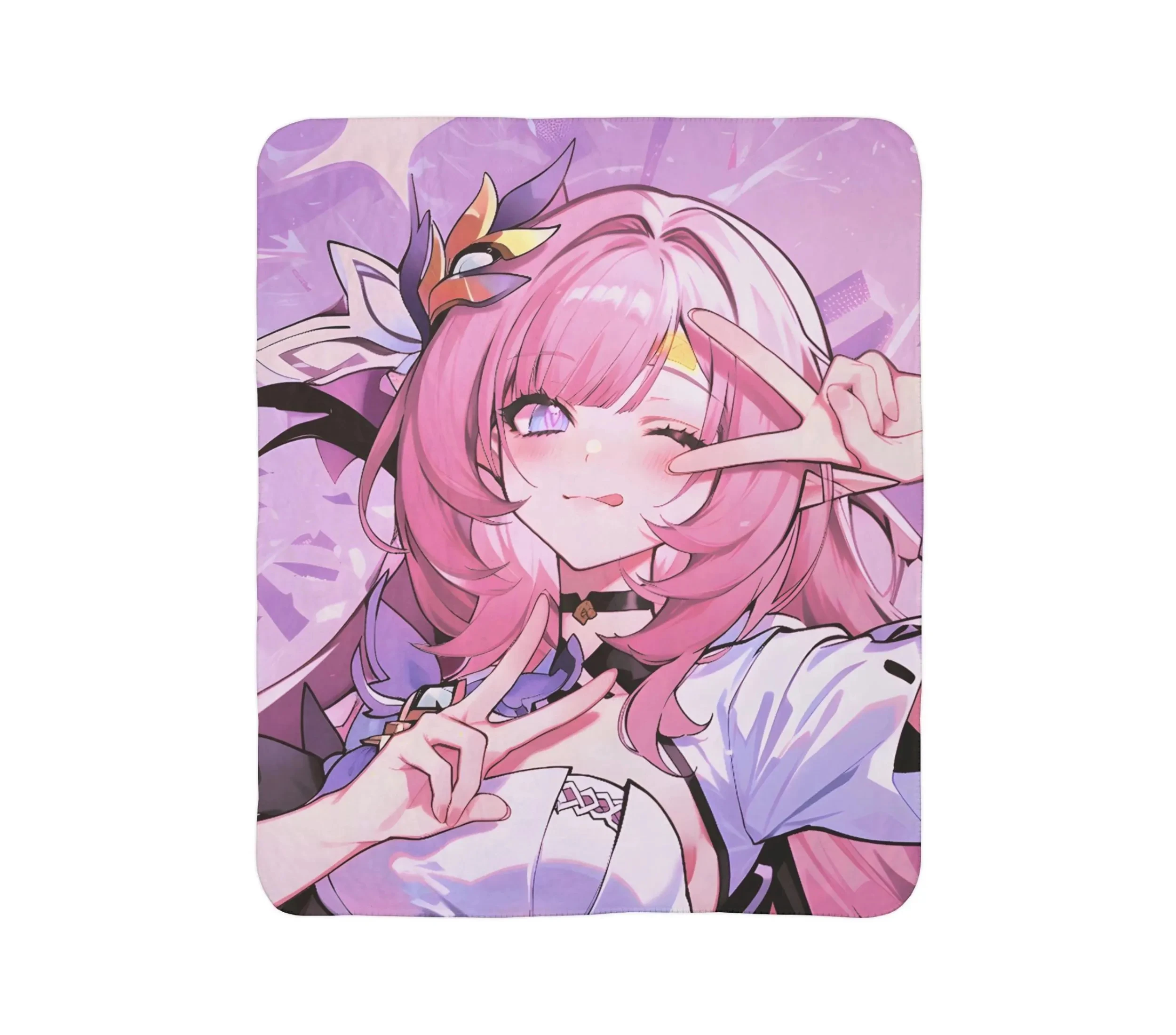 Spicy Girl Anime Fleece Blanket, Kawaii Waifu Blanket Throw, Game Room Decor, Anime Wall Art, Christmas Gift for Otaku