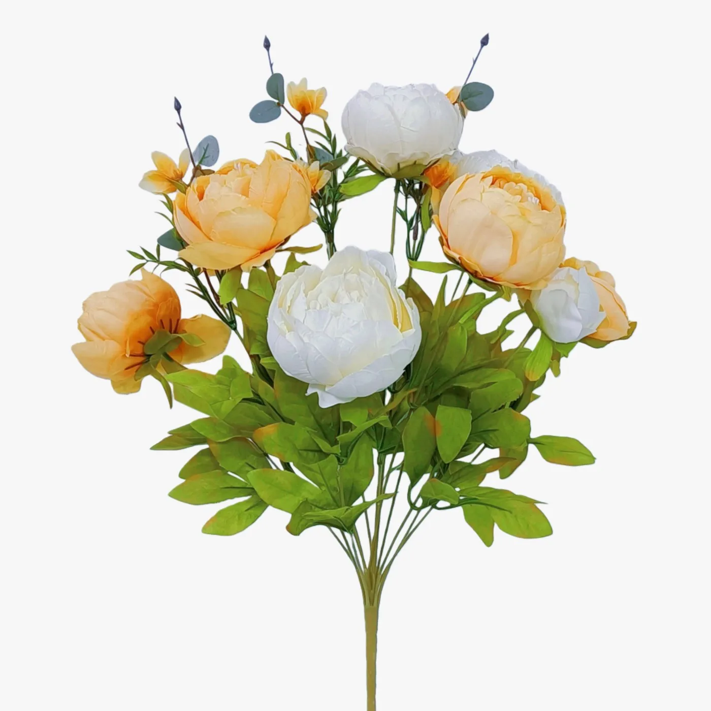 

Artificial Wedding Flowers - 18.5in Silk Peonies 6 Blooms, Realistic Bouquets