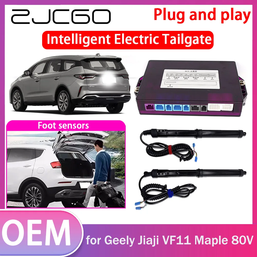 

ZJCGO Electric Tailgate Lift Drive Trunk Opening Tail Gate Lift Soft Close Car Door for Geely Jiaji VF11 Maple 80V 2019~2023