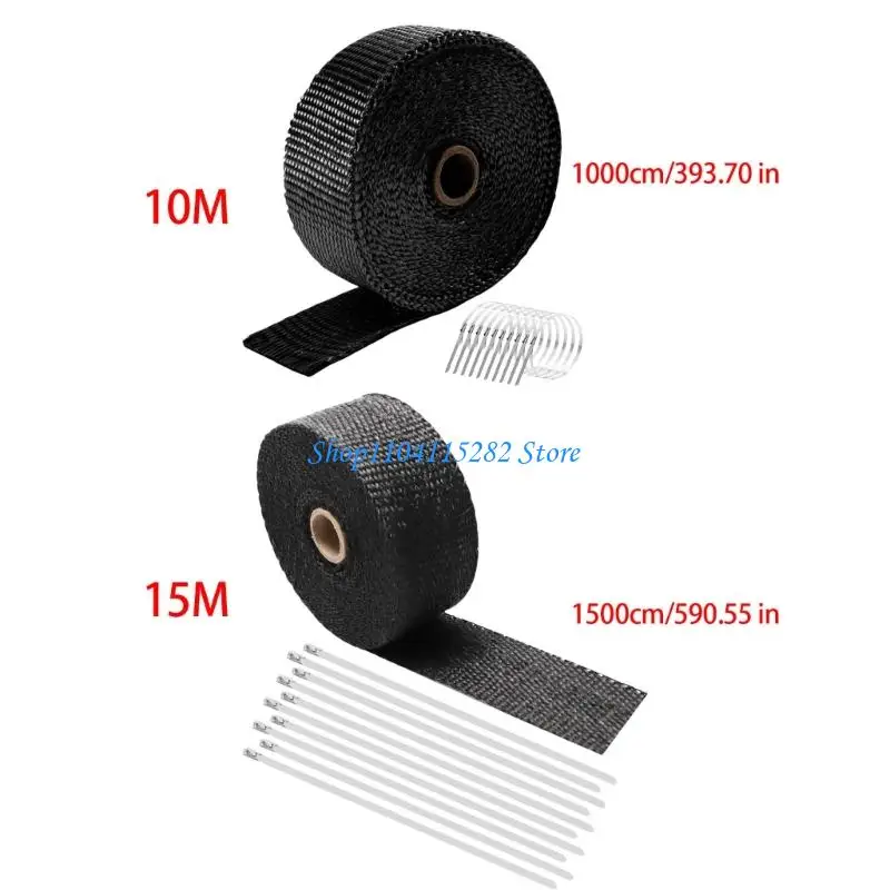 Roll Wrap Heat Wrapt For Motorcycle Panas Pita Pita Fiberglass Heat Shield