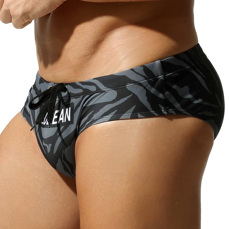 New Men's 10 Color Low-Rise Bikini Swim Briefs Swimming Trunks Size M-XXL image 5