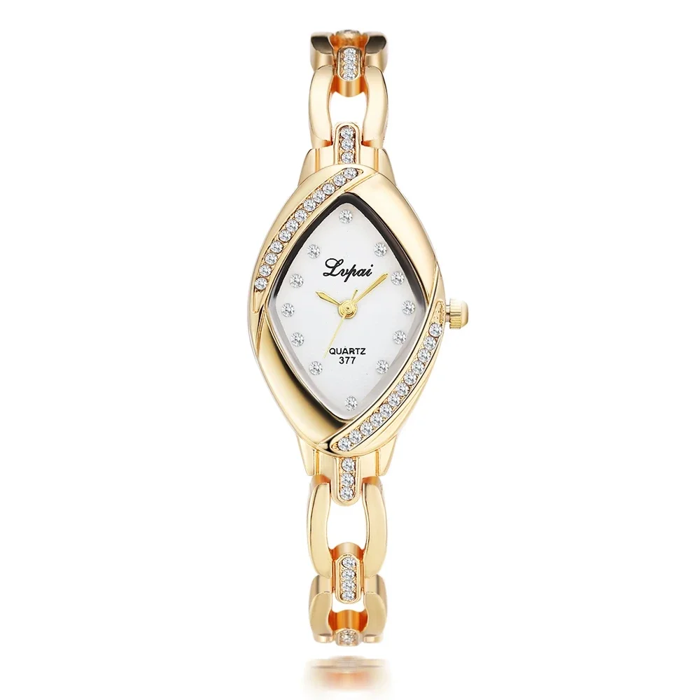 

Lxury Gold Watch Women Rhinestone Watch Ladies Fashion Dress Quartz Watch Reloj Mujer Relogio Feminino Gift