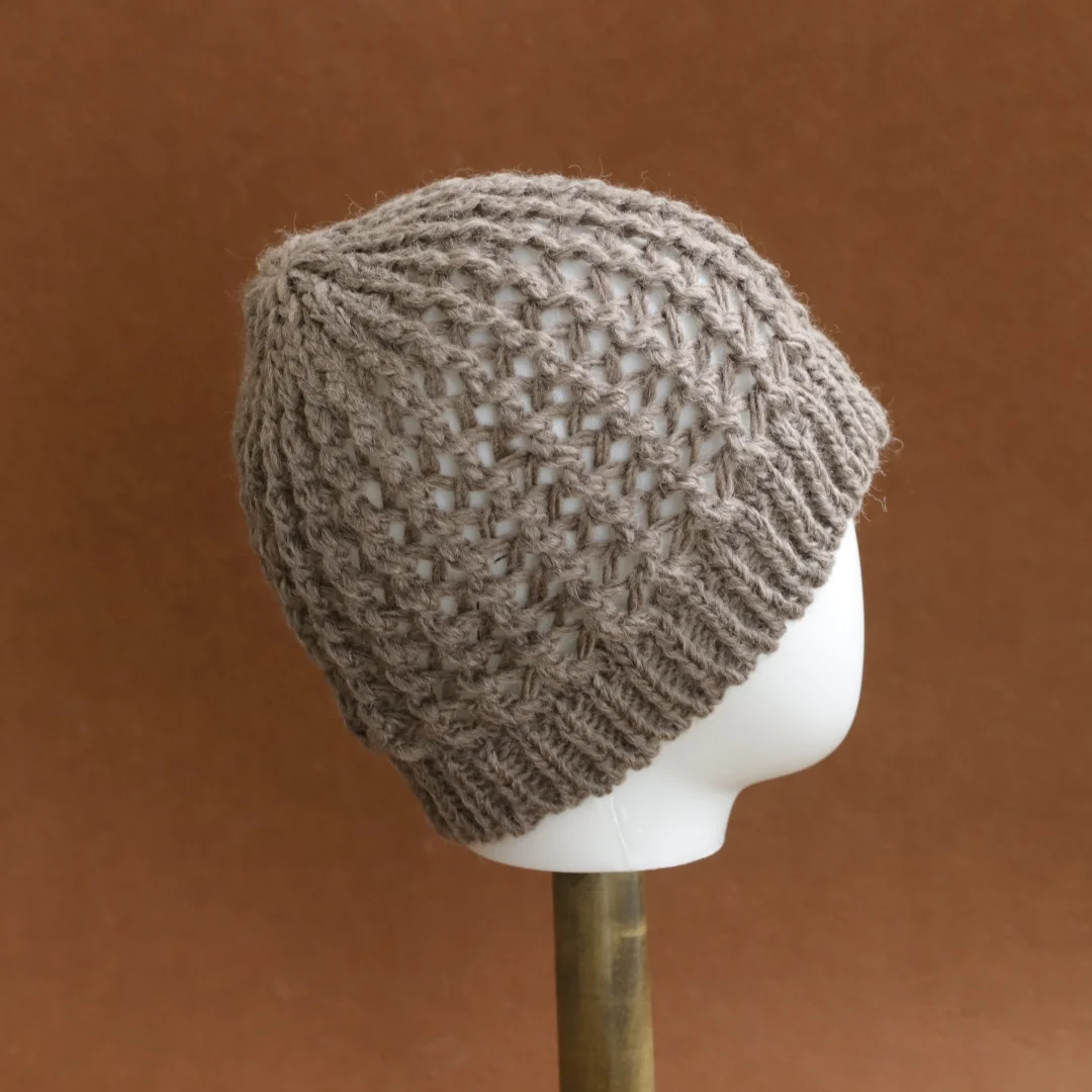 1pcs Unisex Cashmere Wool Mesh Beanie Hat Handmade Crochet Cap Sleep Cap For Women Wig Head Cover Accessories