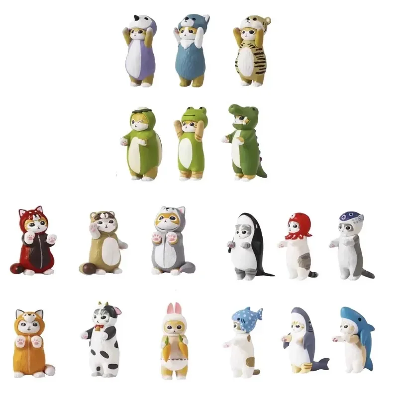 Cute Cats Series Gacha Toys Creative Cute Figure Model Ornaments Bulk Action Figure Toys