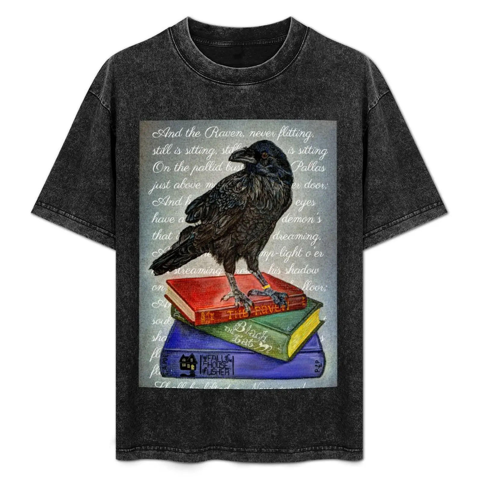 

Surreal Raven - Original Artwork - Inspired by Edgar Allan Poe Poem T-Shirt Plus Size Non-Shrink T-Shirt
