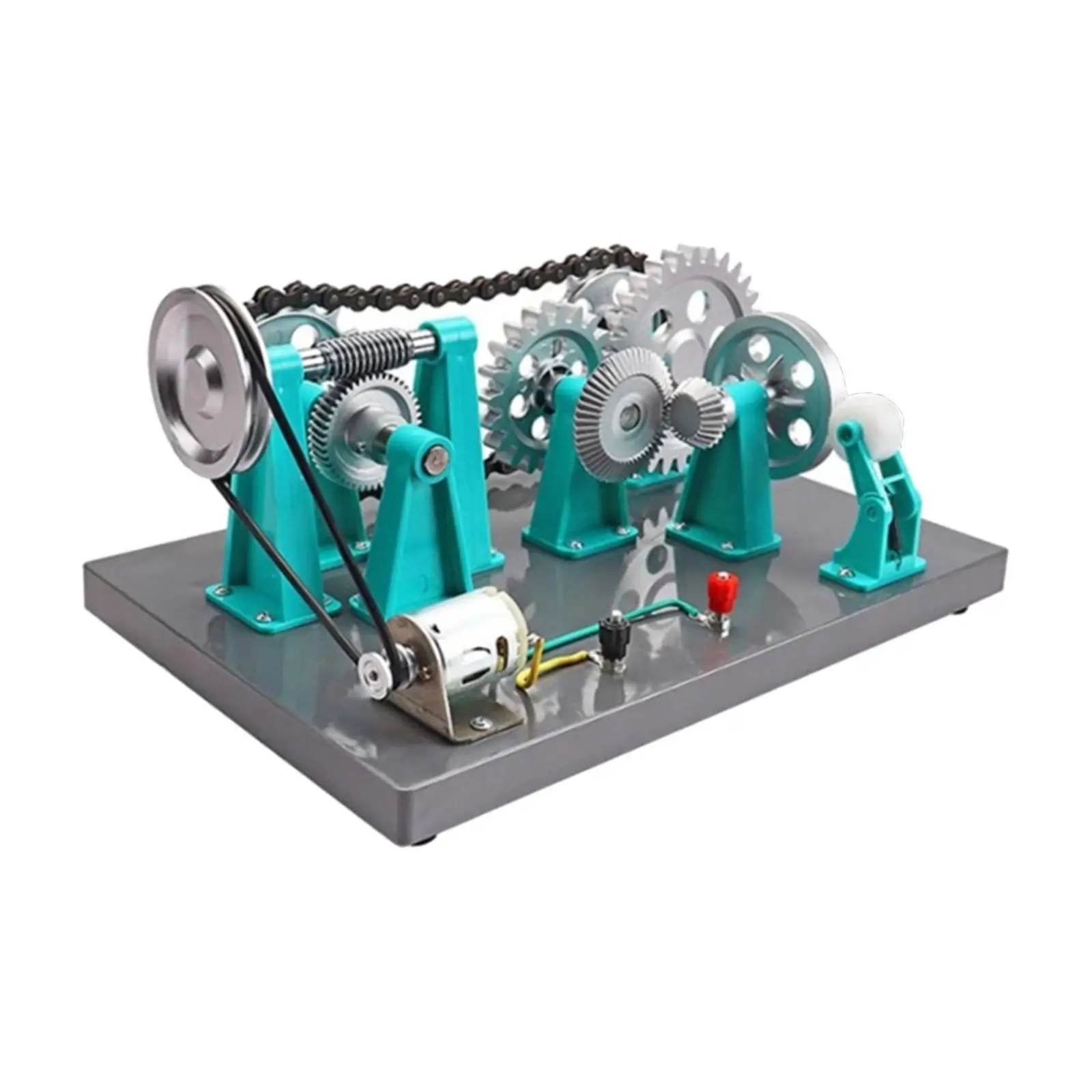 

Mechanical Gear Transmission Model Electric Mechanical Demonstrator Portable Teaching Equipment for Classroom School Study