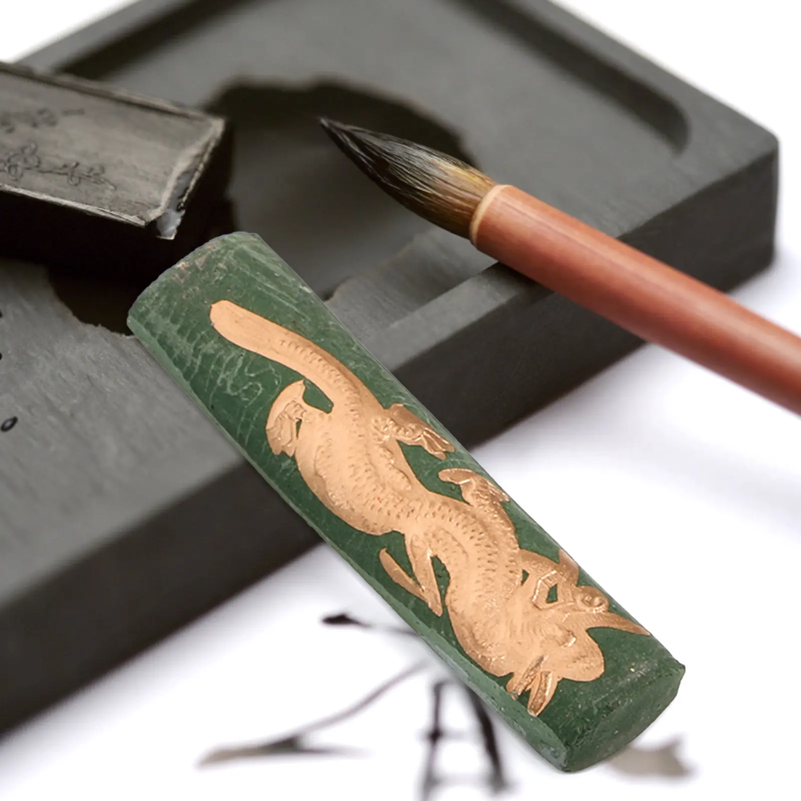 7Pcs Traditional Ink Sticks Chinese Color Calligraphy Ink Block Drawing Practicing Supplies Calligraphy Practicing