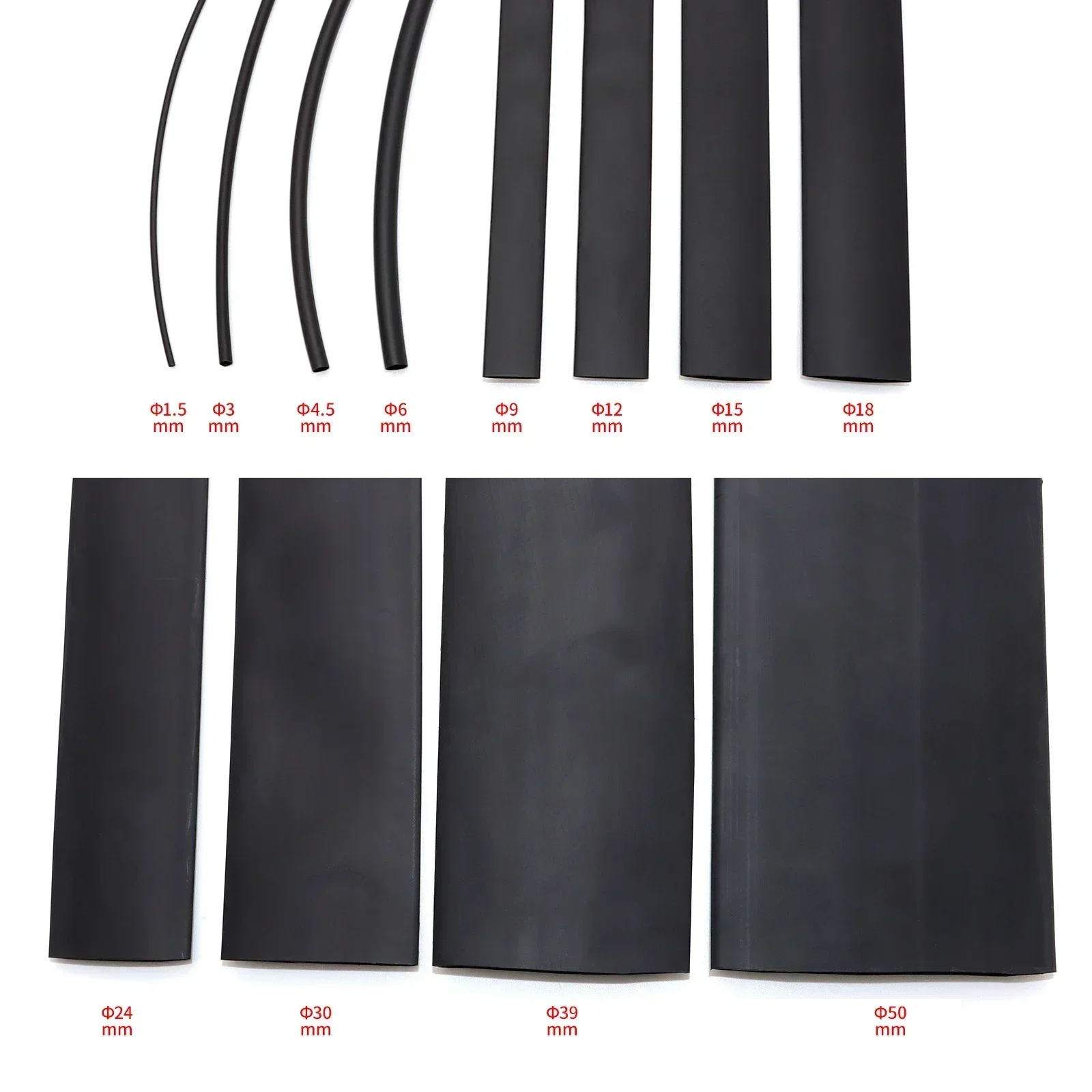 3:1 Non adhesive heat shrink tubing color environmentally friendly insulation sleeve wire repair, waterproof and wear-resistant