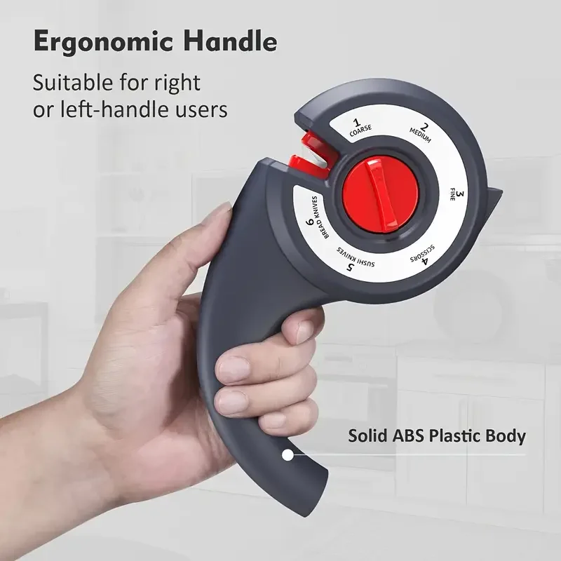 6-in-1 multifunctionele handmatige messenslijper Multi-speed aanpassing Geschikt voor keukenmessen en schaar Multifunctionele manu