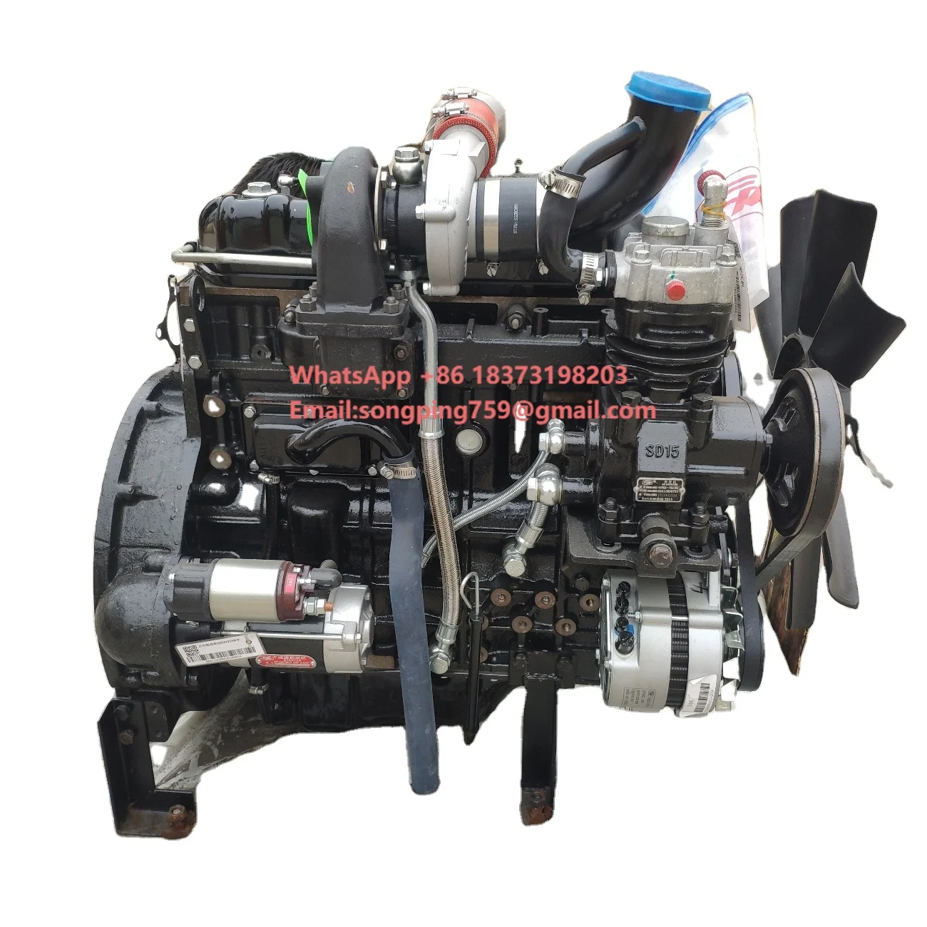 Yunnei YN38GBZ 76KW 2400rpm 4-cylinder diesel Engine for Small Wheel Loaders Marine Stationary Power