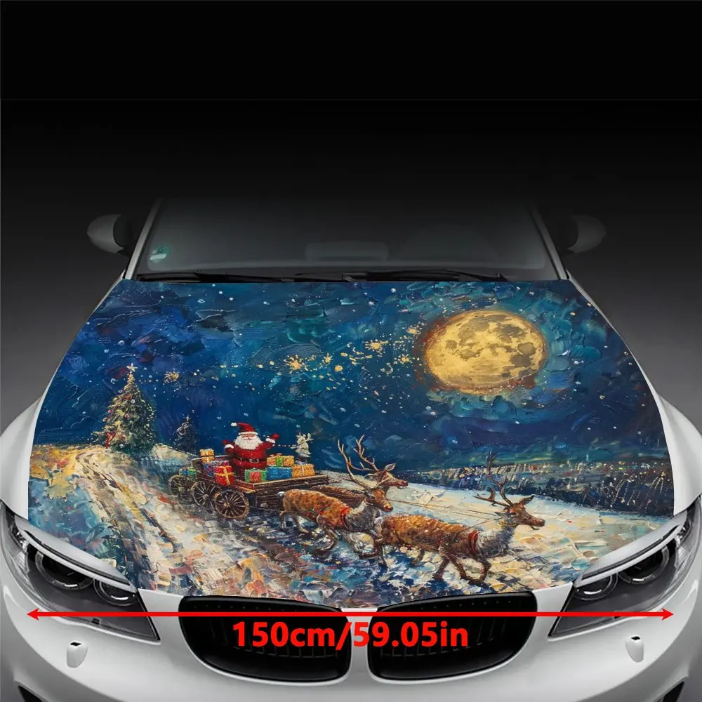 Merry Christmas! Adorn your car with Santa’s image in vibrant colors.