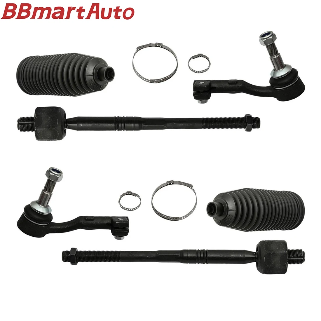 

6 шт. внутренние и внешние шаровые шарниры рулевого механизма, комплект пылезащитных чехлов для BMW E81 E84 E87 E88 E90 E91 E92 E93