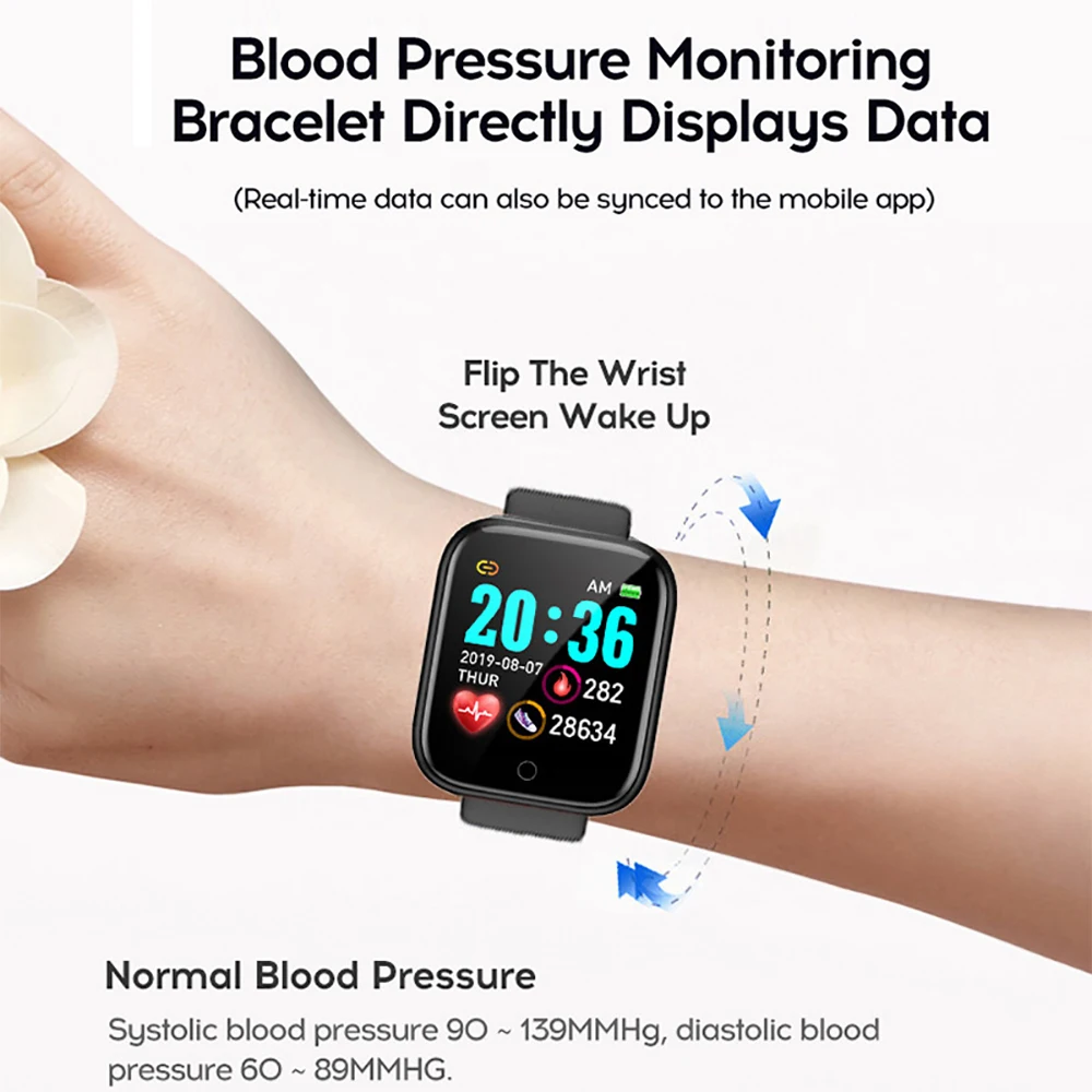 متعددة الوظائف ساعة ذكية الرجال النساء بلوتوث متصل الهاتف الموسيقى اللياقة البدنية سوار رياضي مراقبة النوم Y68 Smartwatch