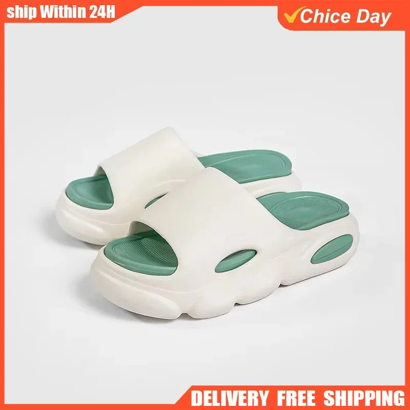 

Men New Platform Slippers Outdoor Fashion Thick Sole Beach Sandals Indoor Non-slip EVA Bathroom Slides Unisex House Slide