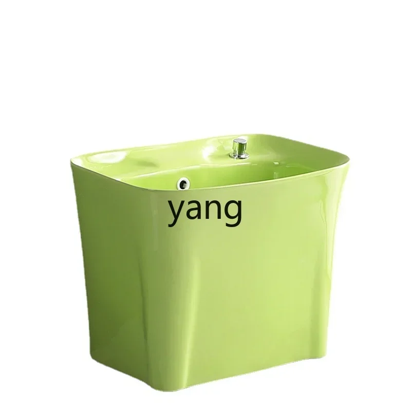 

yjq Ceramic Color Mop Pool Home Balcony Mop Floor-Standing Bathroom Washing Mop Basin Outdoor