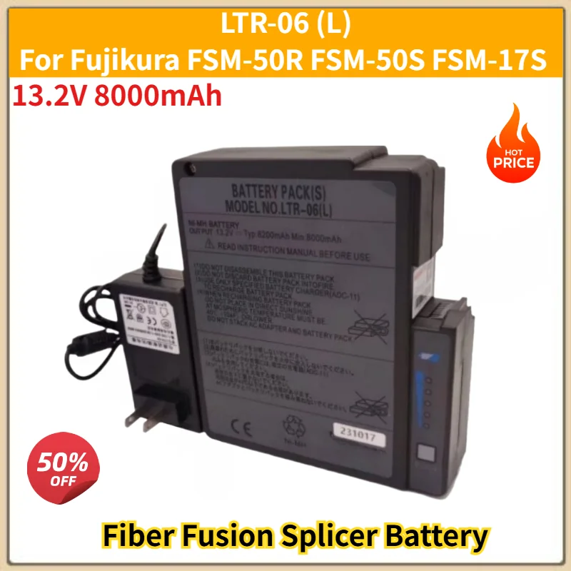 For Fujikura FSM-50R FSM-50S FSM-17S Fiber Fusion Splicer High Quality LTR-06 (L) 13.2V 8000mAh Replacement Battery