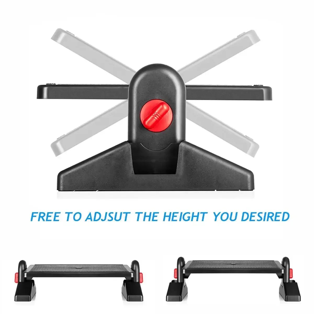 Ergonomic Footrest Adjustable Angle and Height Home Office Foot Rest Stool for Under Desk Support 2-Level Height Adjustment