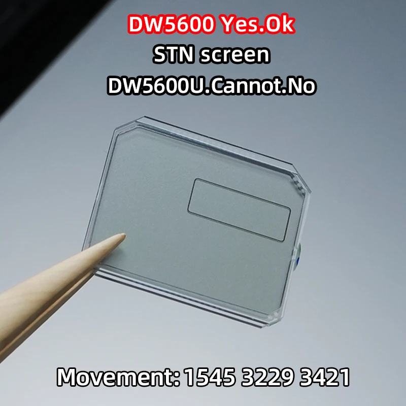 For Casio G-Shock Upgrade STN LCD Screen Mod for DW5600 GWB5600 GW-B5000 GWM5610 gw/g5600 High Contrast Display Replacement part