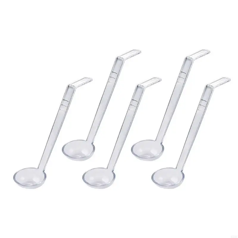 

2025 New Multipurpose Plastic Serving Ladles with Long Handle Clear Plastic Soup Ladle For Hot Soups Cold Beverages And Dessert