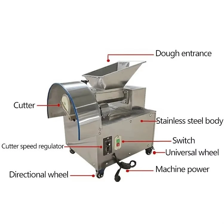 

10G-200g Pizza Bakery Automatic Dough Divider Automatic Dough Divider Round Noodle Machine