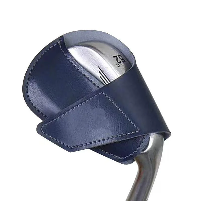 

Leather golf iron cover, single pack golf club head cover, Japanese and Korean club protective cover