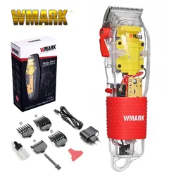 WMARK transparent Hair clipper, oil head, electric hair clipper, NG-108 hot charging hair salon