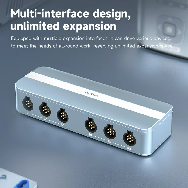 AIXUN EB01 Smart Docking Station Dual Channel Dual Channel Input Six-in-Two HUB Ports for Phone Repair & Micro-Soldering Docking