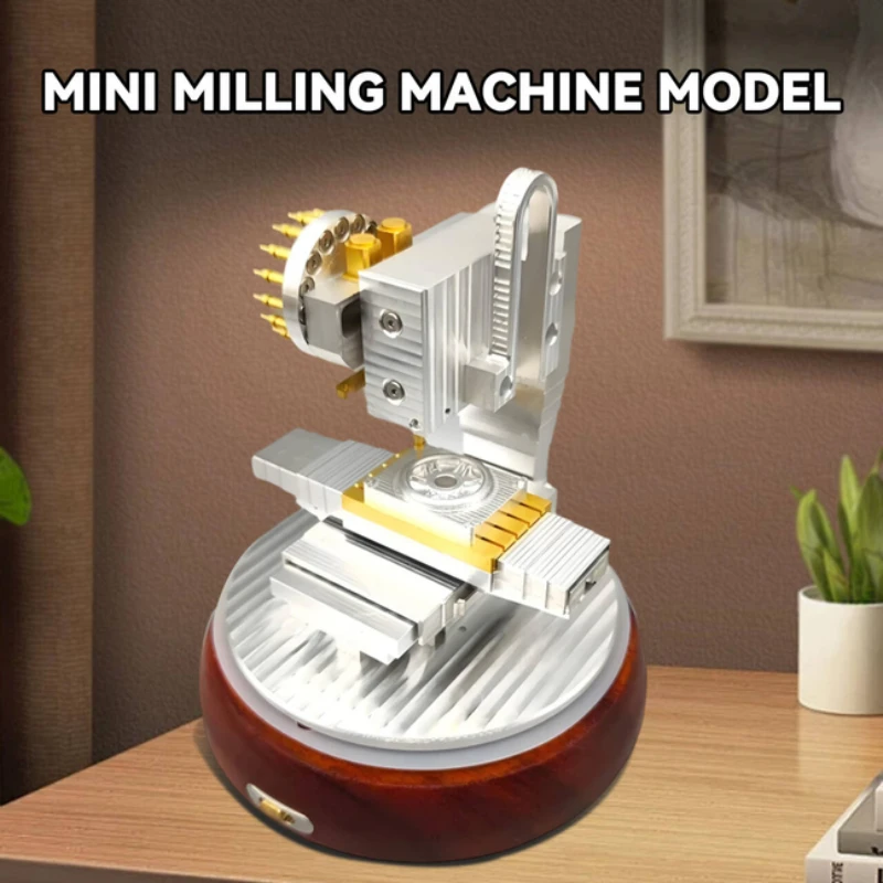Механическая имитационная модель, модель фрезерного станка, алюминиевый сплав, латунь, запуск, элитные украшения, подарок на день рождения, игрушки
