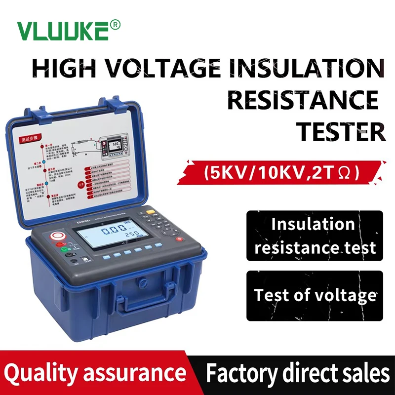 ES3035E+ High Accuracy 10KV Digital Insulation Resistance Meter 220V Voltage 1-Year Warranty