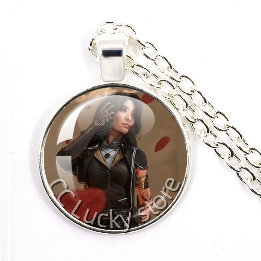 New Style Gamer Gustave Clair Obscur Expedition 33 Maelle x Gustave Fanart 25mm Round Necklace Pendant Gift for Game Fan JD012