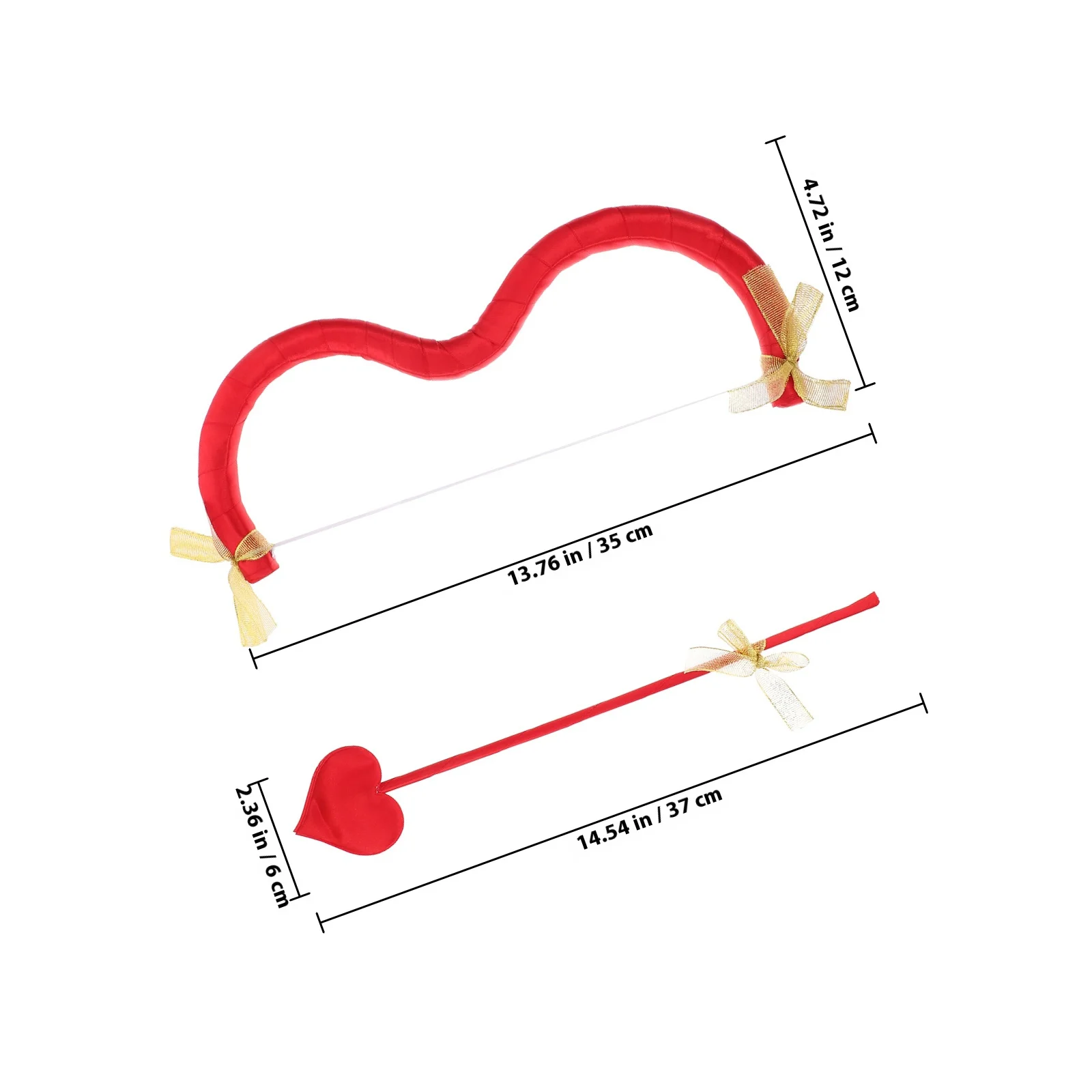 1 Set Bow Arrow Costume Prop For Cupid Cosplay Accessories Valentine'S Day Party Masquerade Cosplay Event Decor Accessories