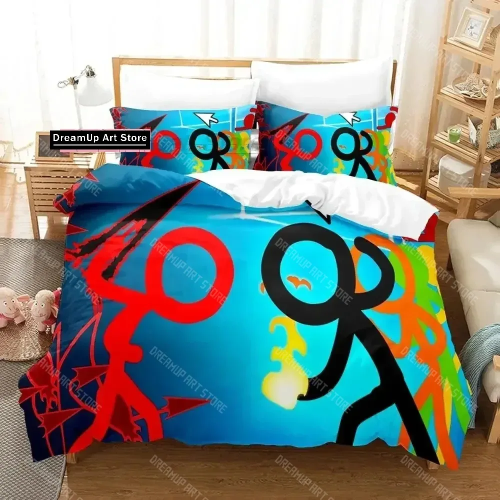 

3D Print Anime Alan Becker Bedding Set Single Twin Full Queen King Size Bed Set Adult Kid Bedroom Duvet cover Sets Home Textiles